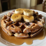 Cinnamon Banana Waffles with Naturally Sweetened Brunch Aroma