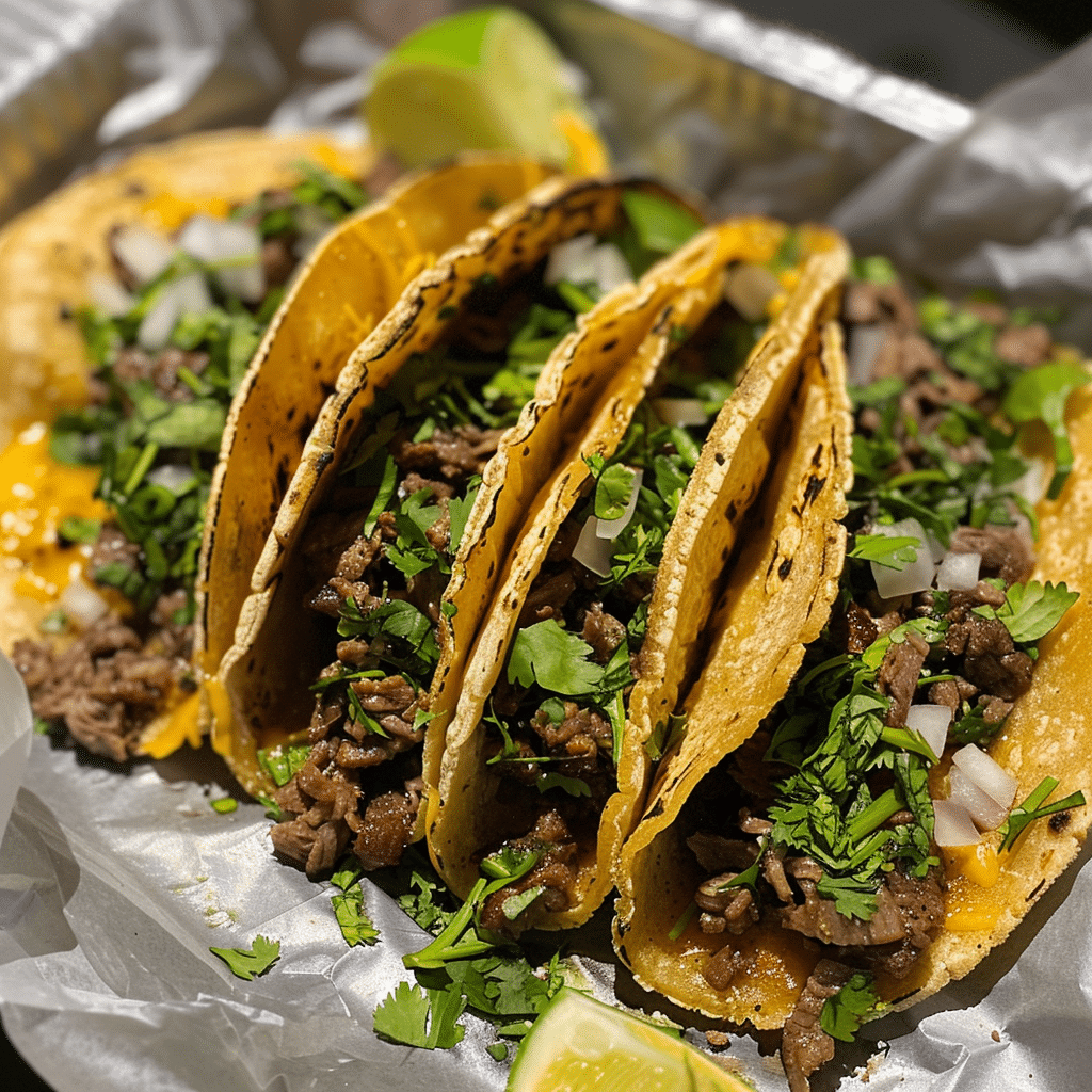 Crispy Beef Tacos with Traditional Hard Shell