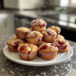 The Art of Crafting Irresistible Strawberry Muffins with a Bakery-Style Dome and Bursting Berry Centers