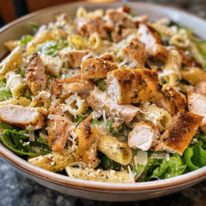 Chicken Caesar Pasta Salad: A Two-In-One Feast with Creamy Elegance