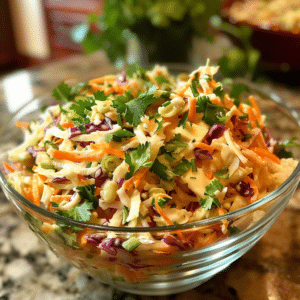 Crunchy Mexican Coleslaw with Lime Juice and Cilantro - The Essential Taco Topper