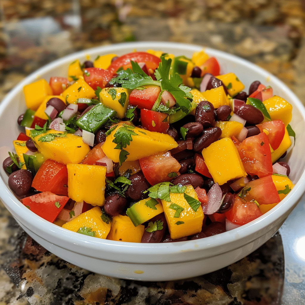 Black Bean Mango Salad – A Sweet and Savory Summer Potluck Delight