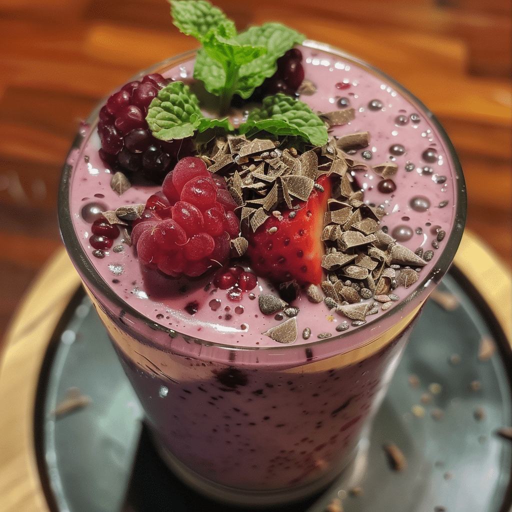 Decadent Berry Chia White Chocolate Smoothie