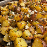 Zesty Greek Feta Roasted Potatoes