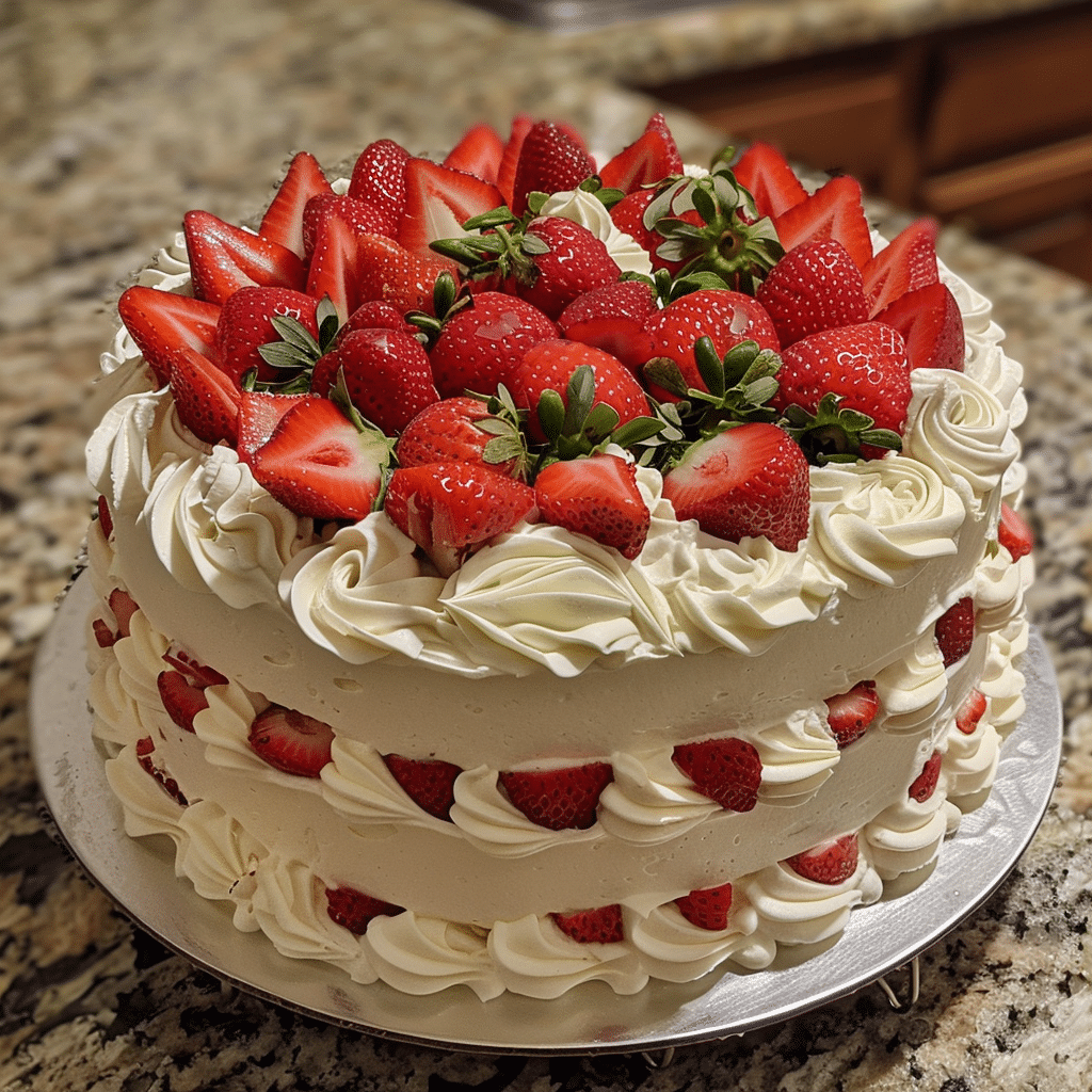 The Whipped Cream Strawberry Cake: A Light-as-a-Cloud Dessert Perfect for Summer