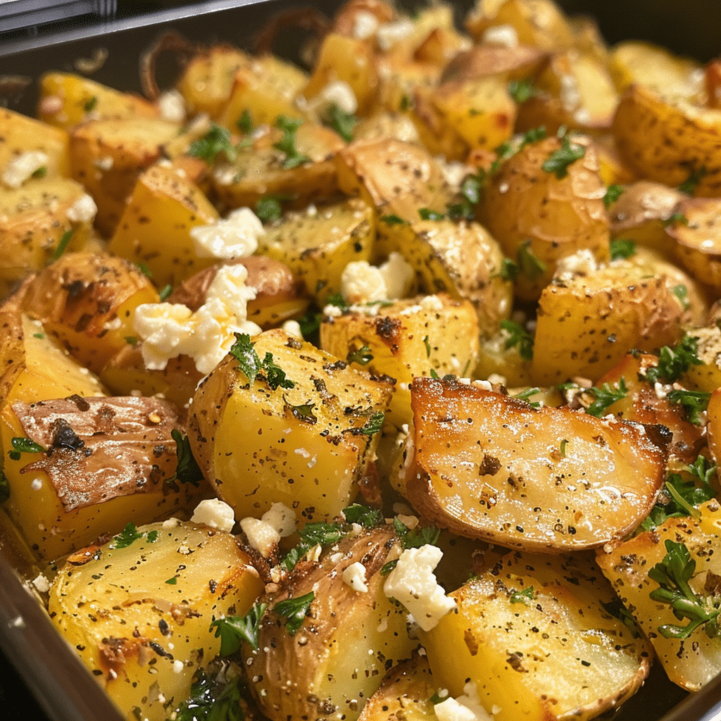 Greek Feta Roasted Potatoes: A Mediterranean Masterpiece Unveiled