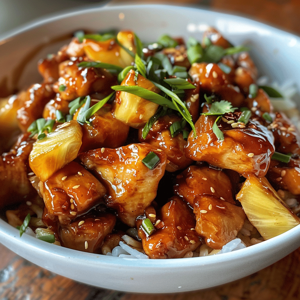 Pineapple Bourbon Chicken: The Sticky Glazed Gourmet