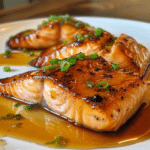 Honey Pineapple Glazed Salmon