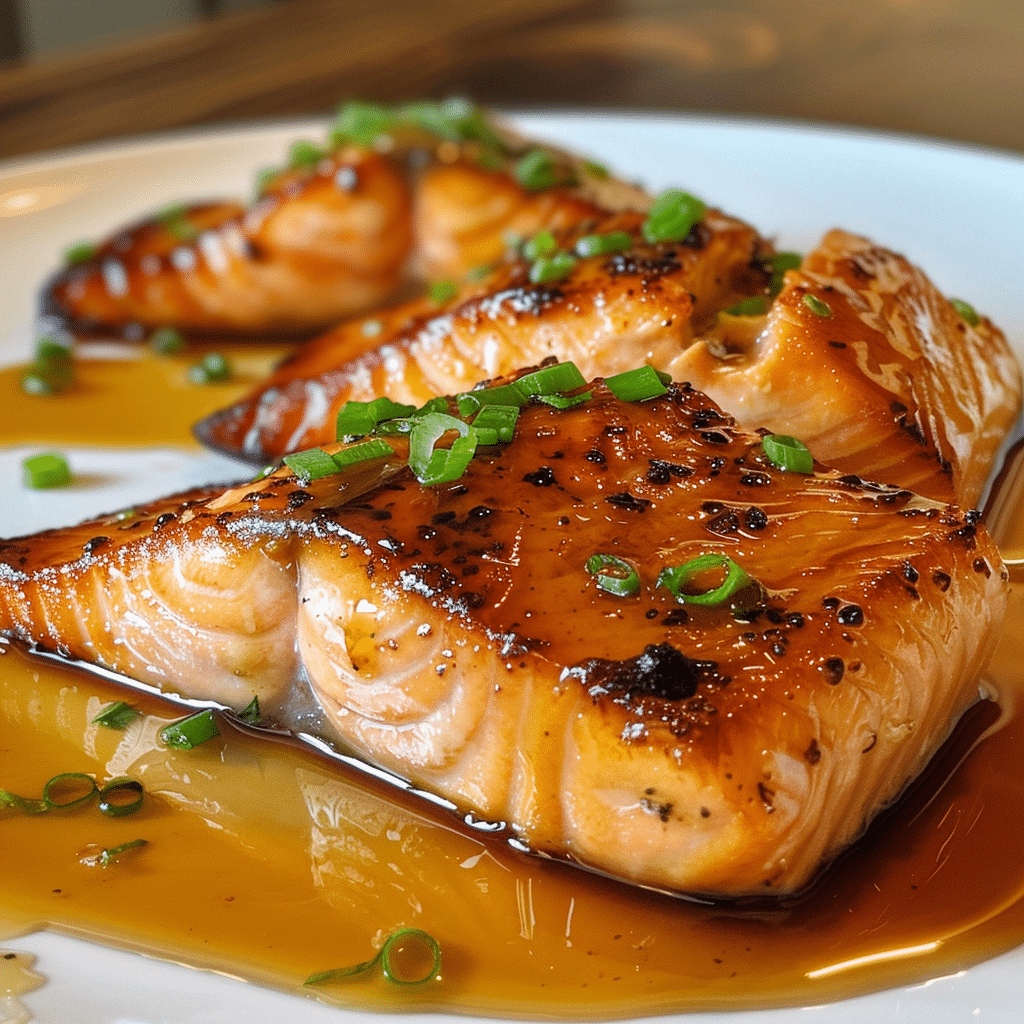 Honey Pineapple Glazed Salmon