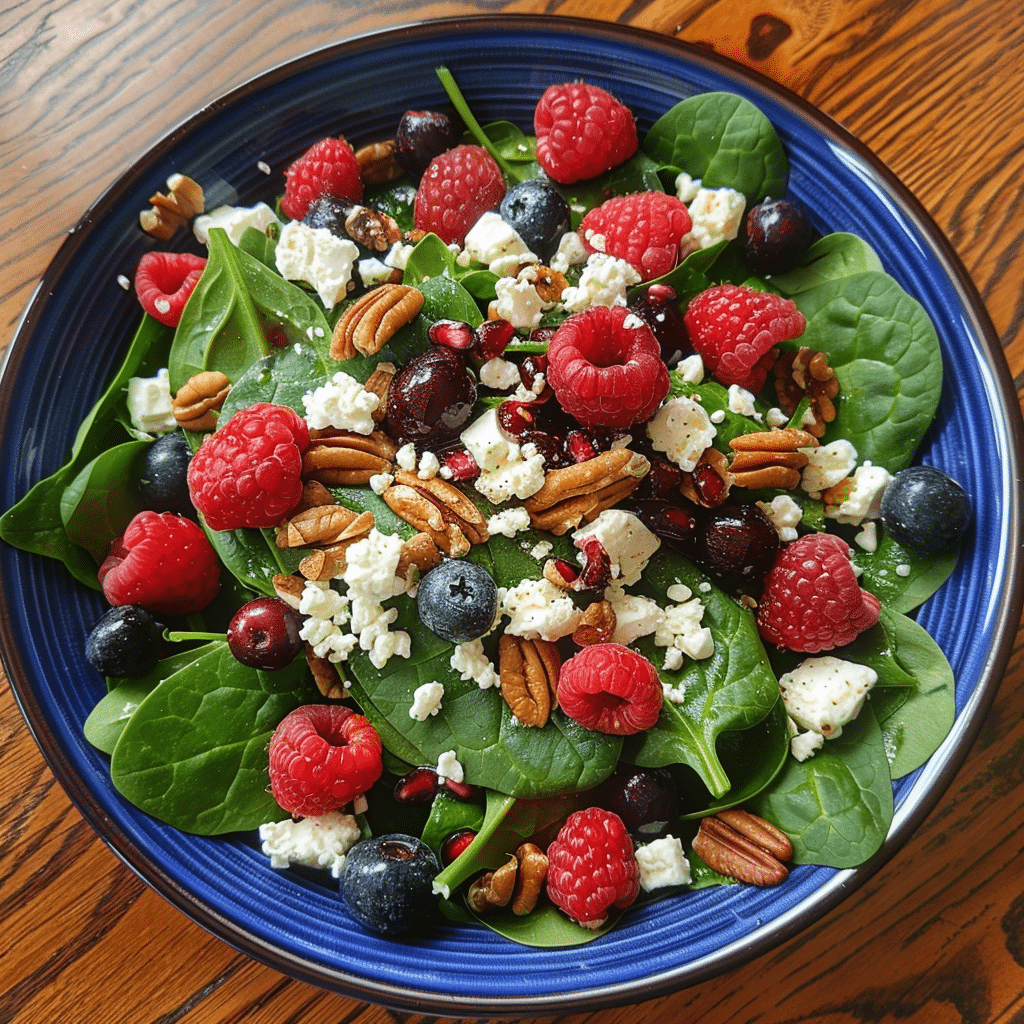 Ultimate Berry Spinach Salad with Pecans and Feta: A Summer Classic