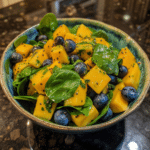 Mango Salad with Spinach and Blueberries: A Culinary Harmony of Sweet and Earthy